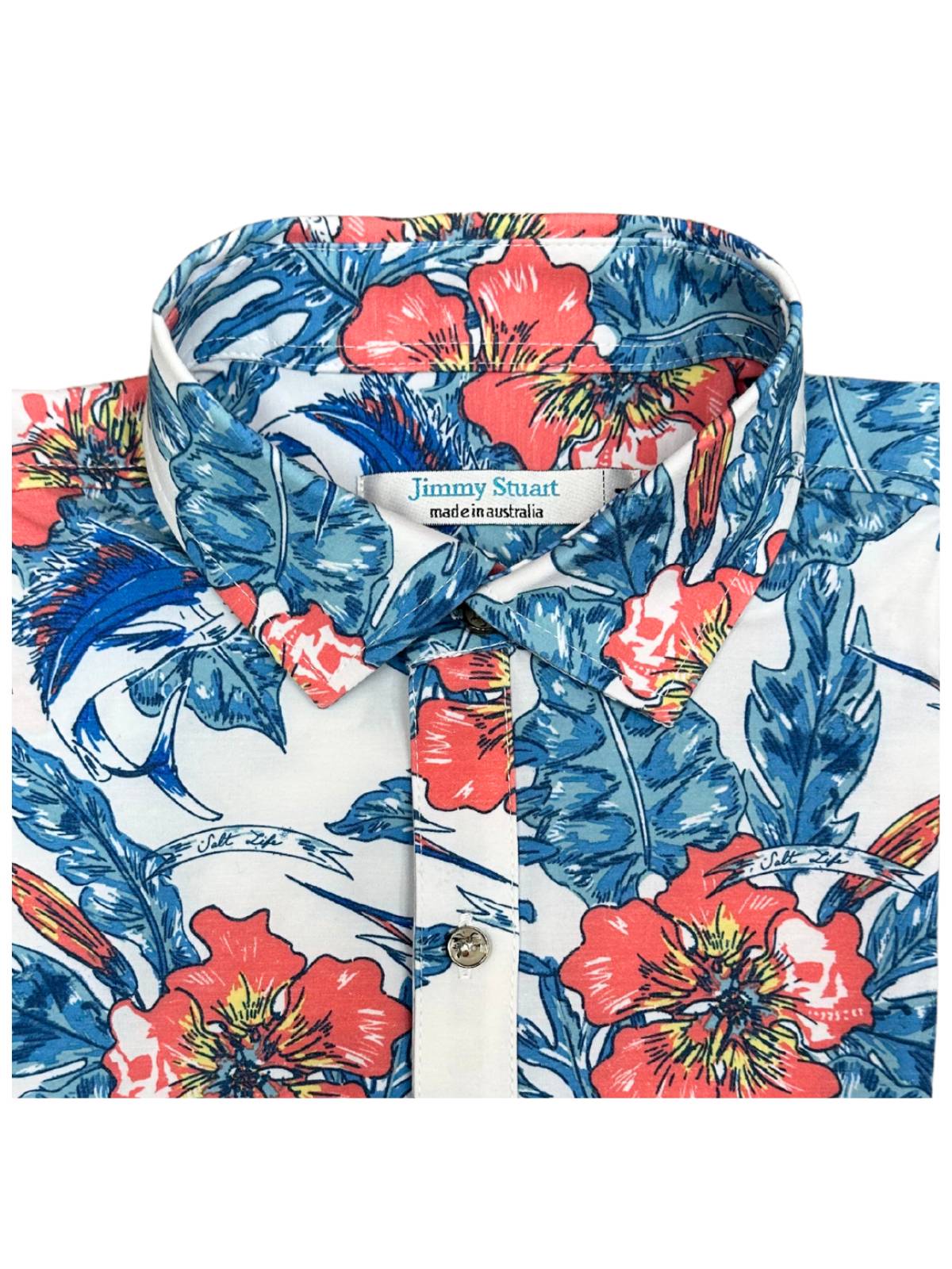 Swordfish Hawaiian Cotton/Rayon S/S Shirt - Blue