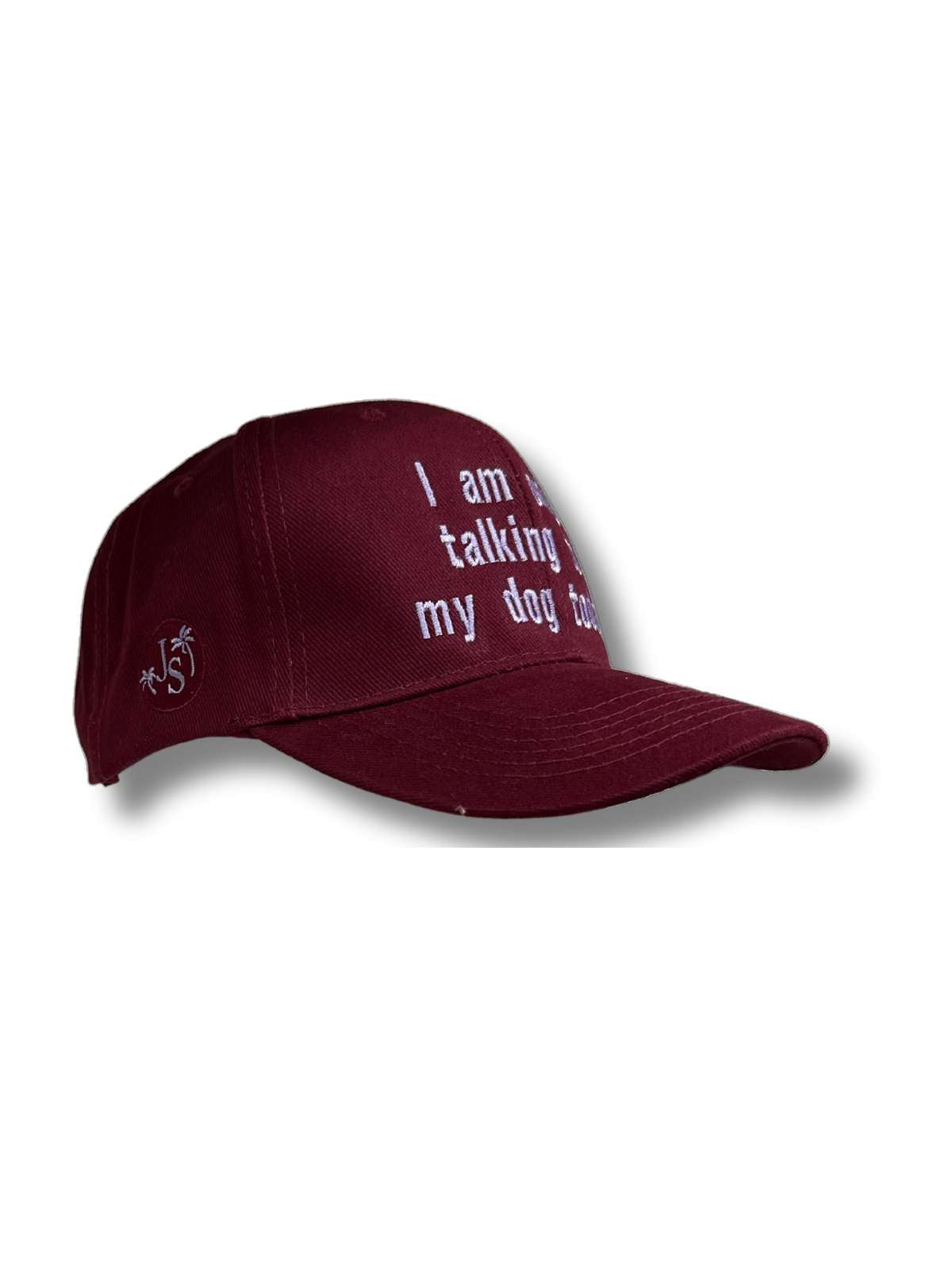 Talking Dogs Unisex Cotton Cap - Maroon