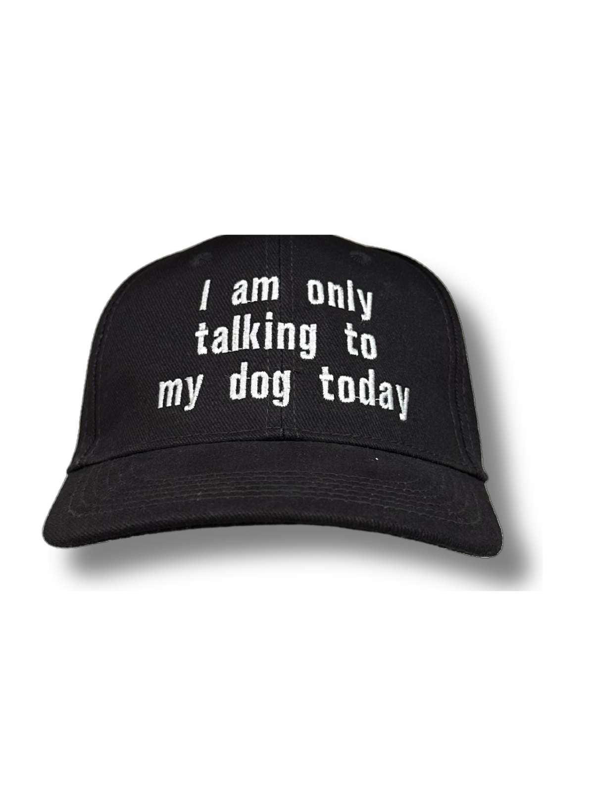 Talking Dogs Unisex Cotton Cap - Black