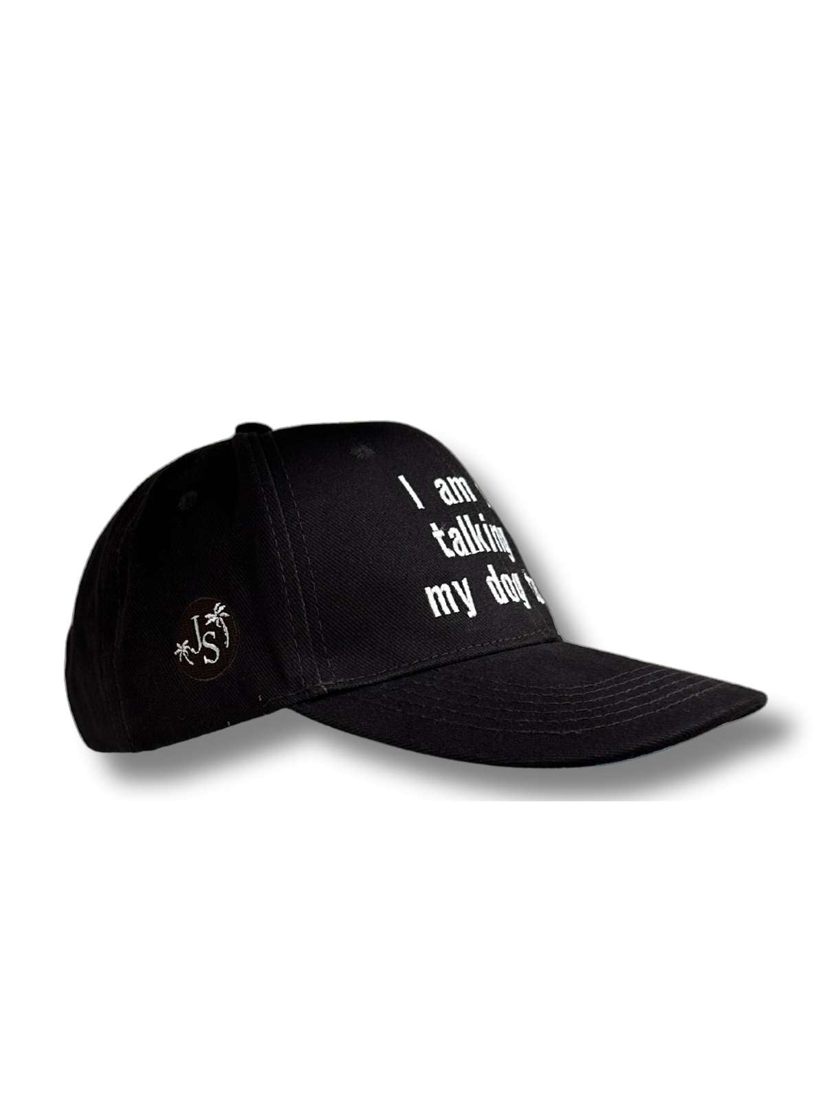 Talking Dogs Unisex Cotton Cap - Black