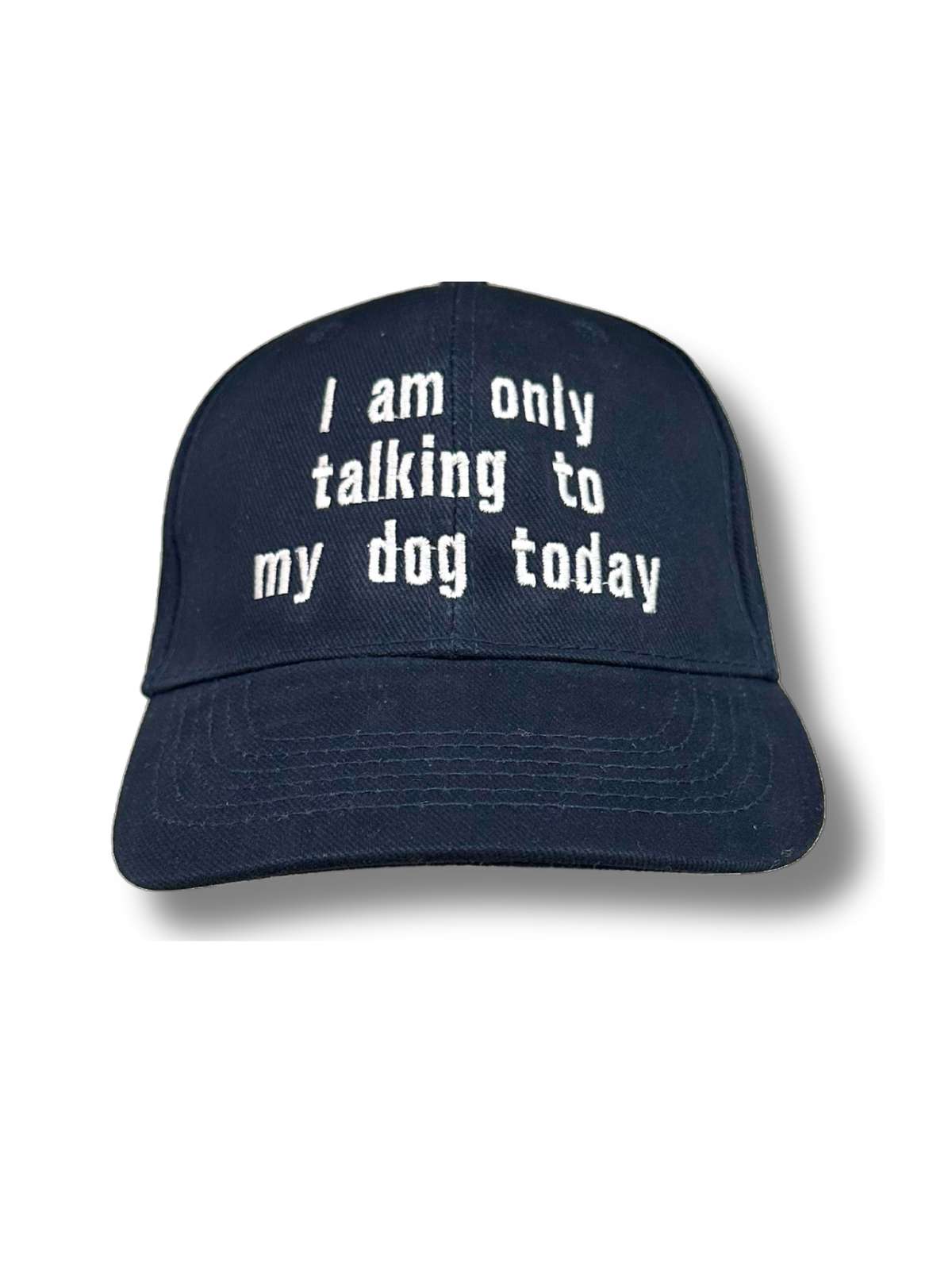 Talking Dogs Unisex Cotton Cap - Navy