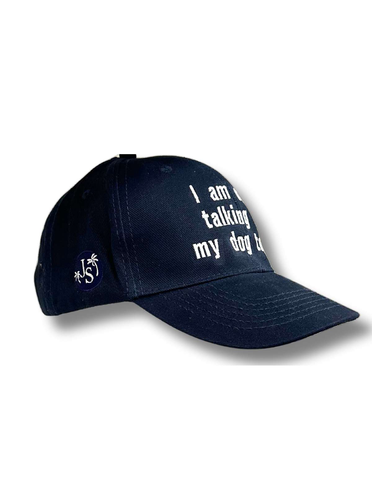 Talking Dogs Unisex Cotton Cap - Navy