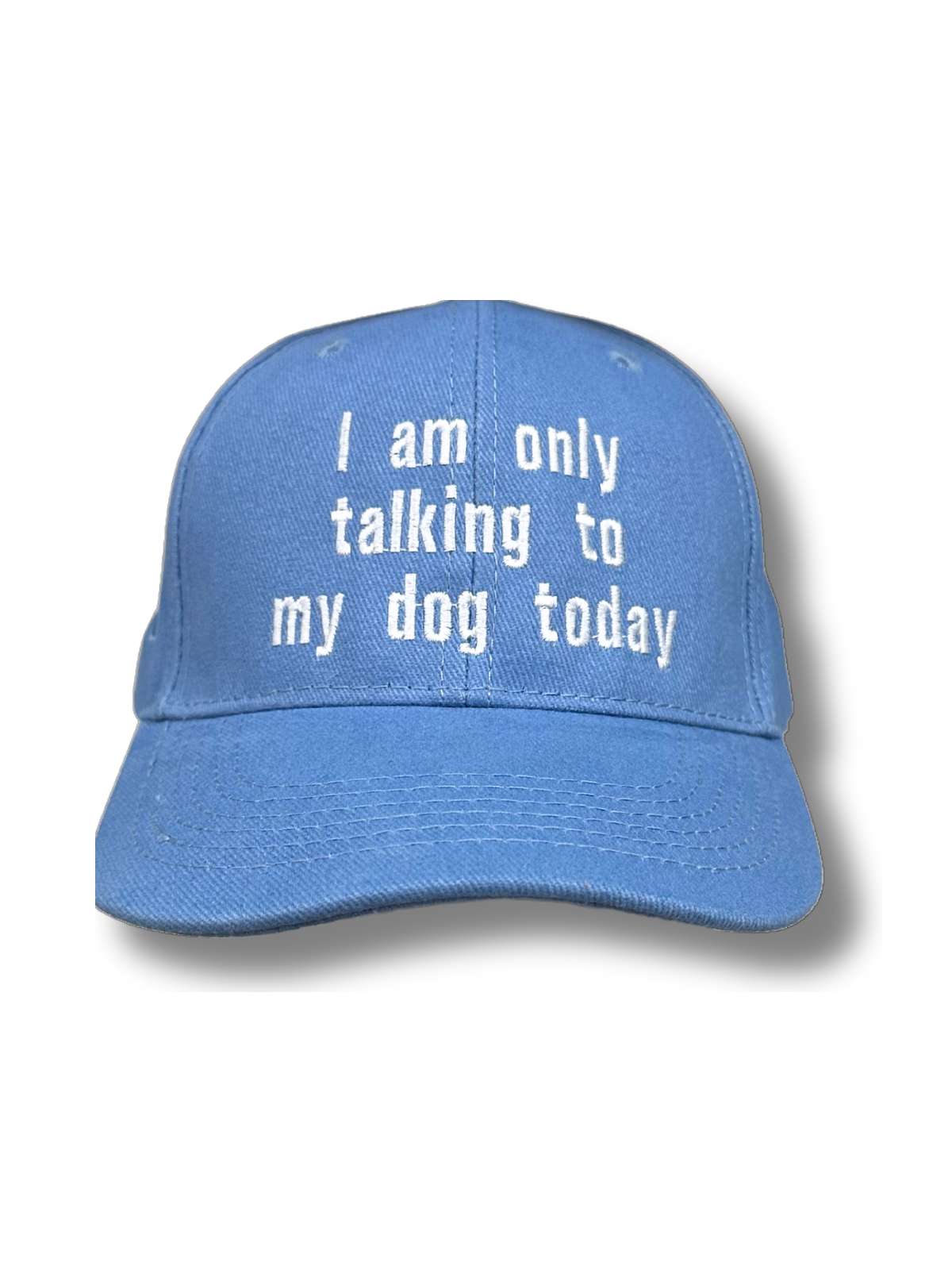 Talking Dogs Unisex Cotton Cap - Sky Blue