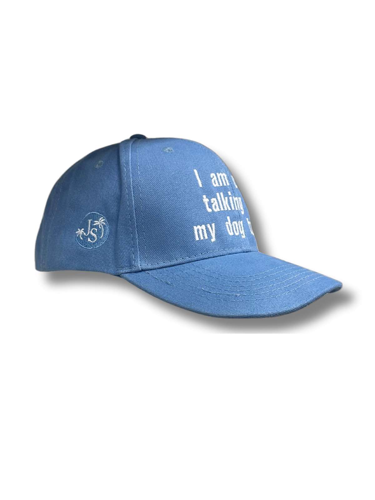 Talking Dogs Unisex Cotton Cap - Sky Blue