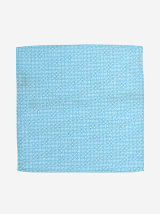 Tessera Cotton Pocket Square - Blue
