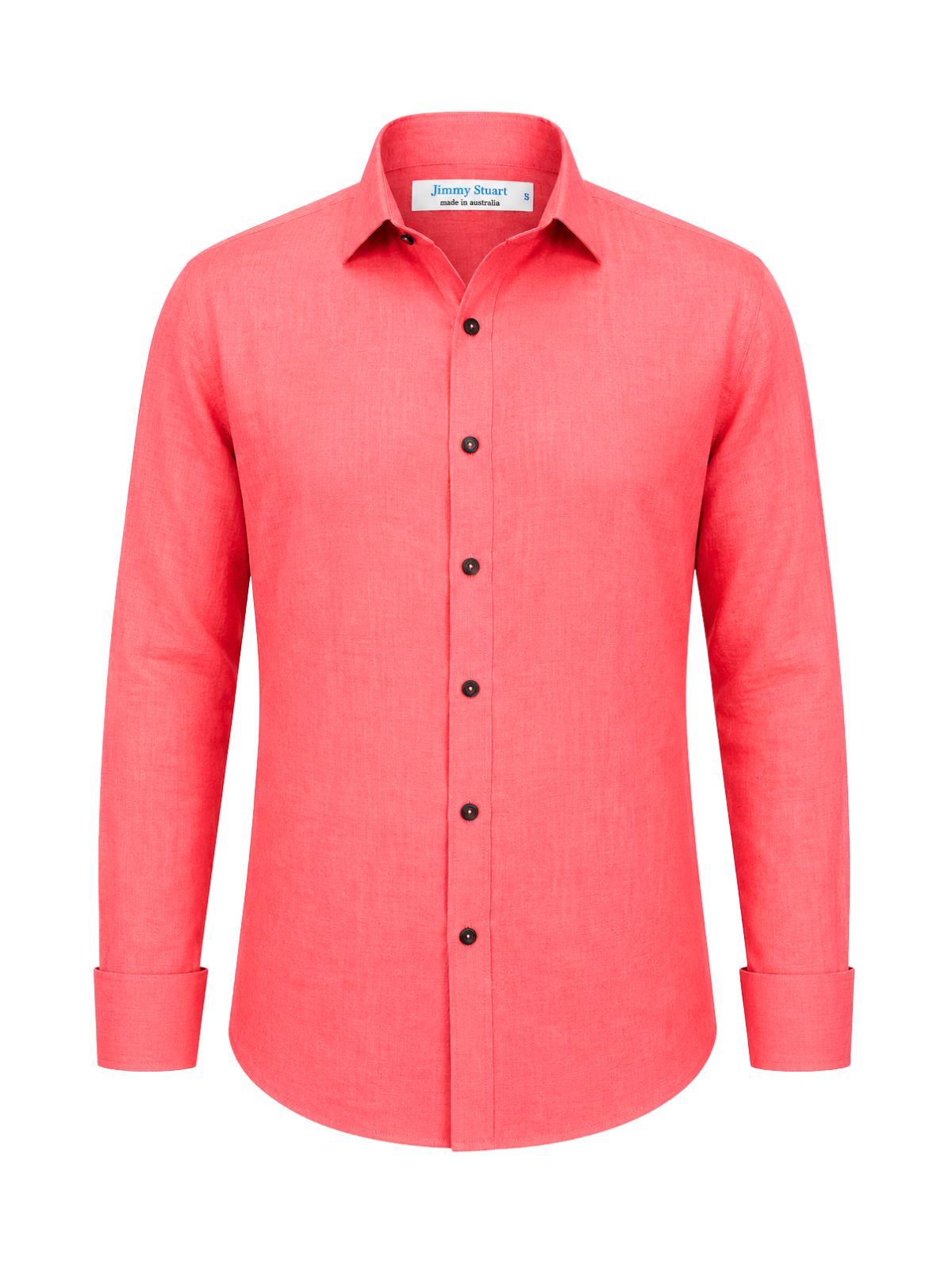 Byron Bay Watermelon Linen L/S Shirt