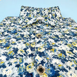 Thrive Floral Cotton L/S Shirt - Blue