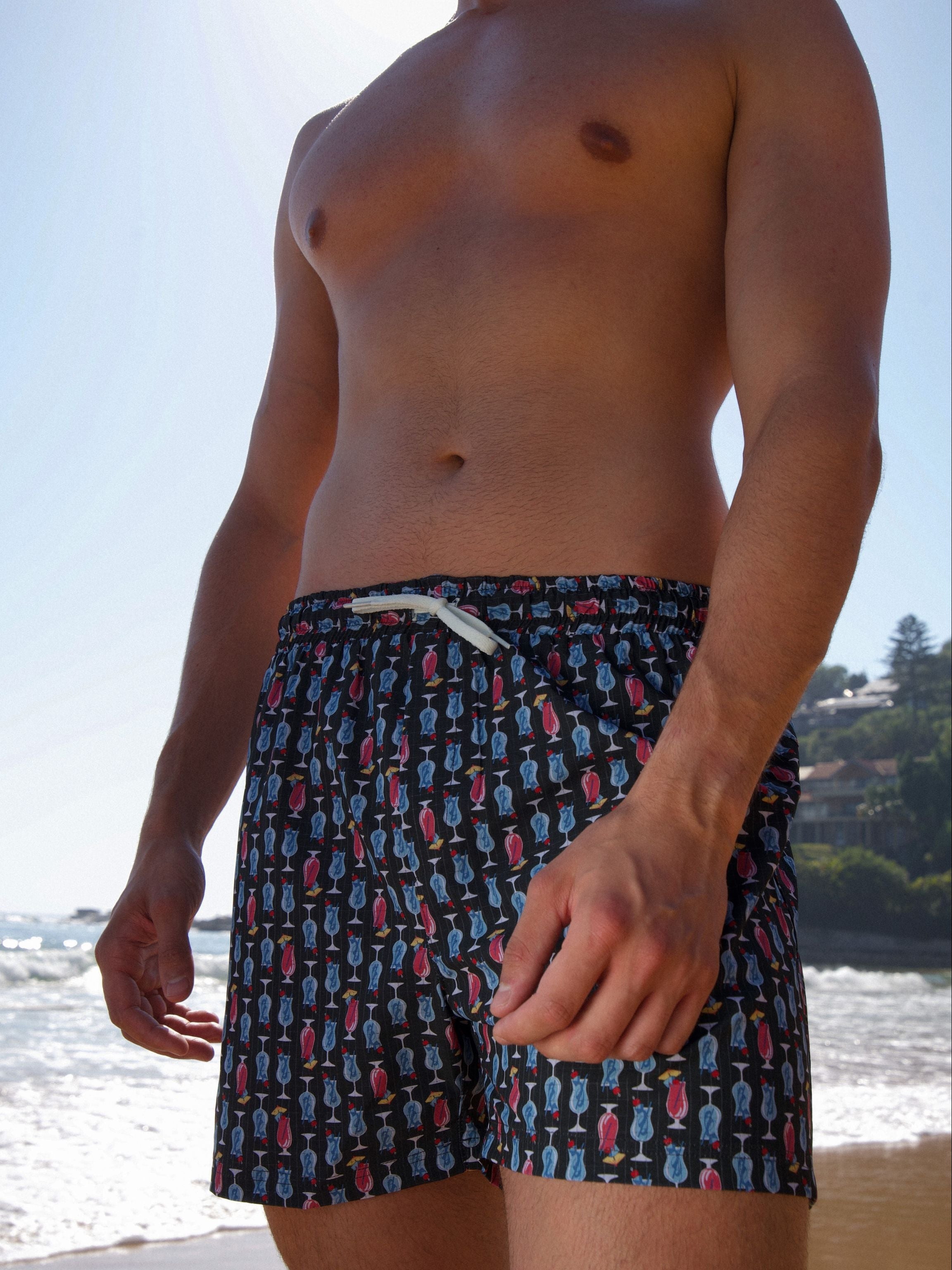 Tiki Abstract Swim Short