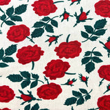 Valentine Floral Cotton L/S Big Mens Shirt- Red