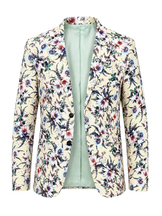 Vanilla Floral Linen/Cotton Jacket - Cream