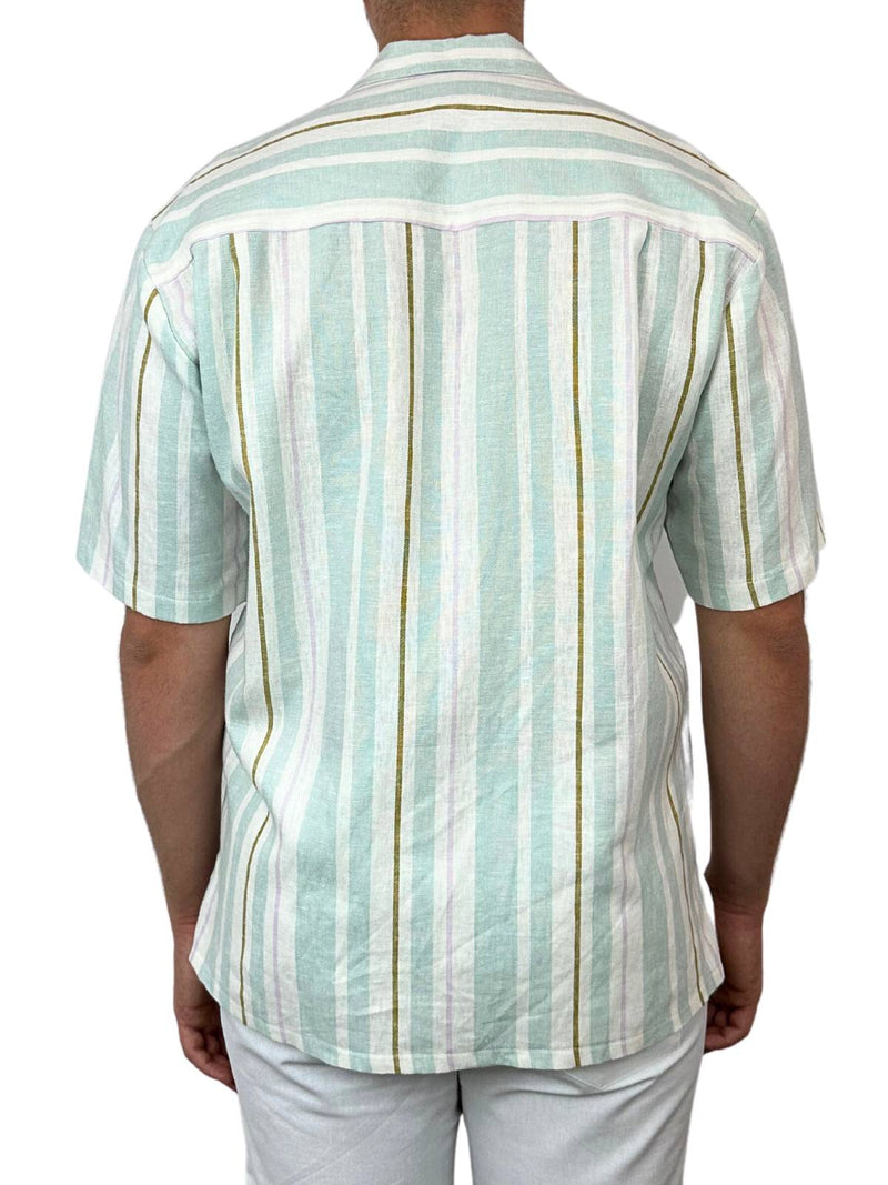 Vaucluse Stripe Linen S/S Shirt