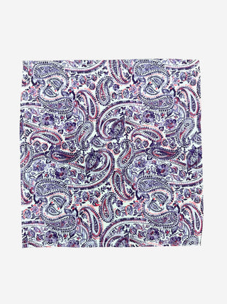 Violet Cotton Pocket Square - Purple