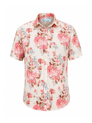Wallflower Floral S/S Shirt - Cream