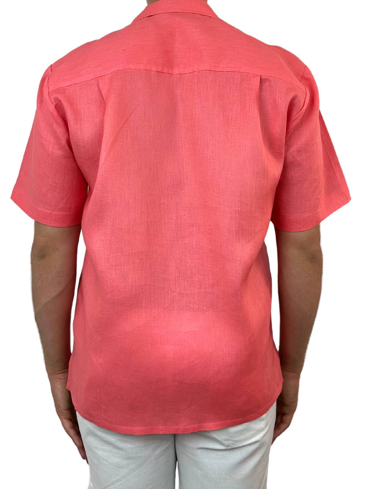 Byron Bay Watermelon Linen S/S Big Mens Shirt