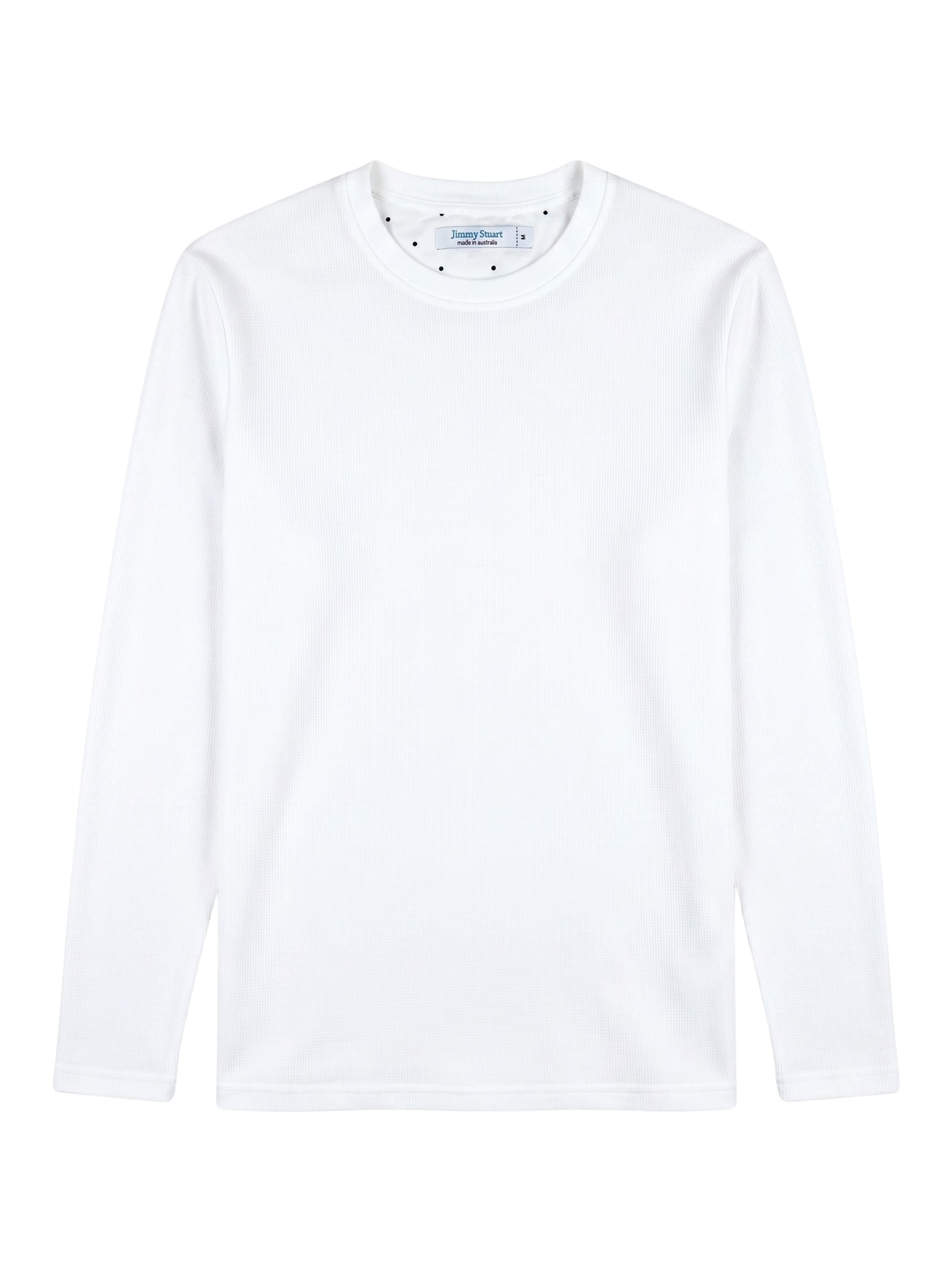 White Waffle L/S Tee