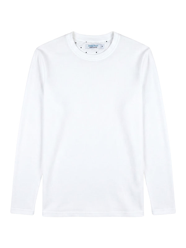 White Waffle L/S Tee
