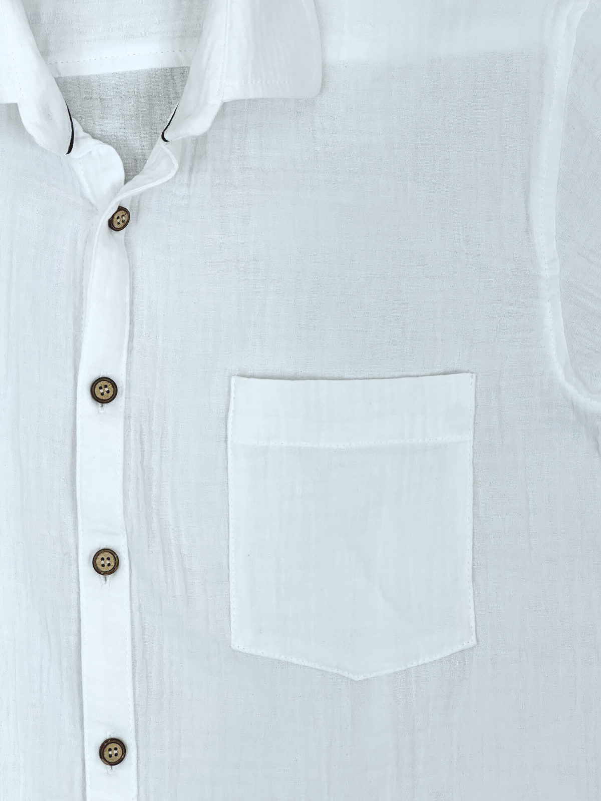 Maldives White Organic Cotton S/S Shirt