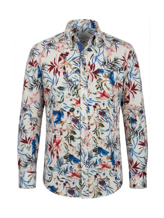 Wildfire Floral Cotton L/S Shirt - White