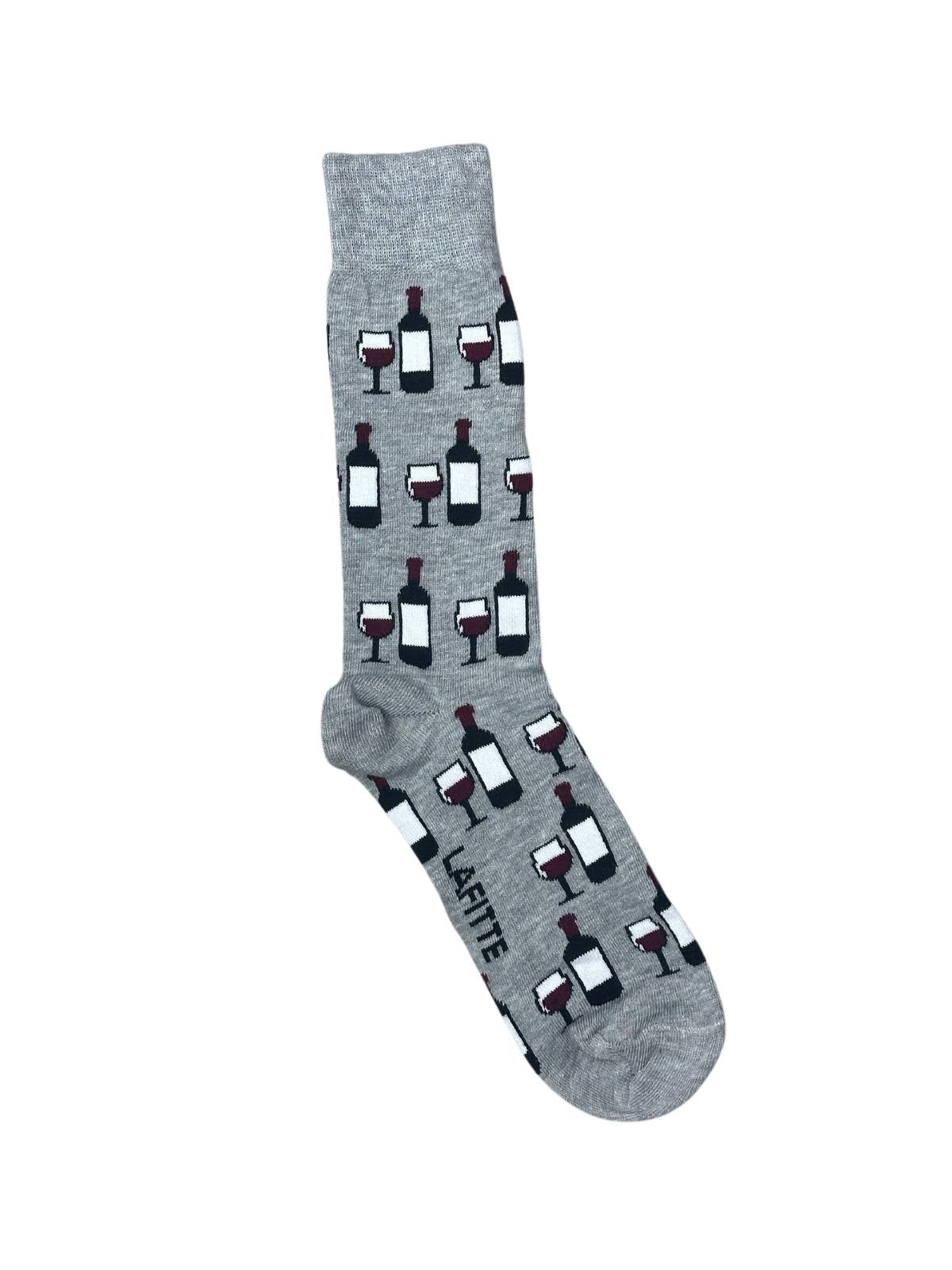 Grey Wine Unisex Socks