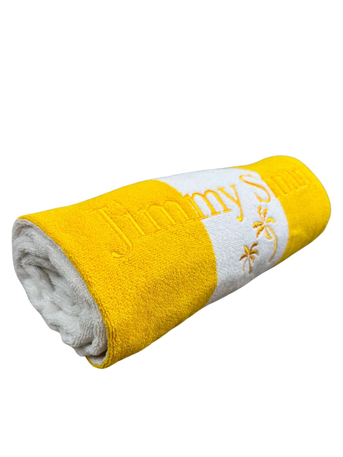 Yellow and White Striped Towel