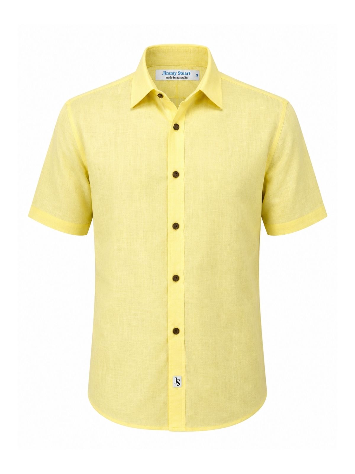 Byron Bay Zesty Lemon Linen S/S Shirt