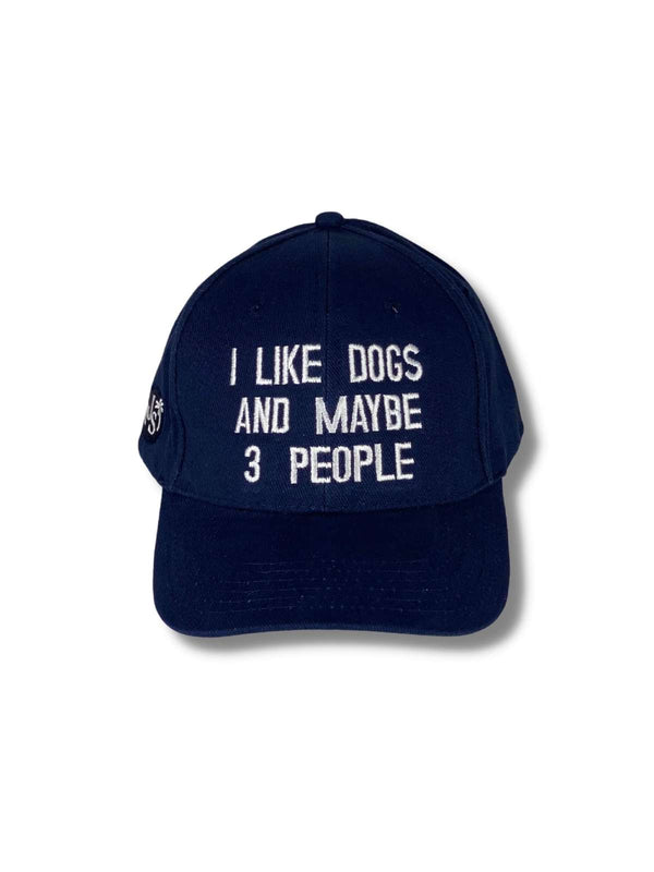 I Like Dogs Unisex Cotton Cap - Navy