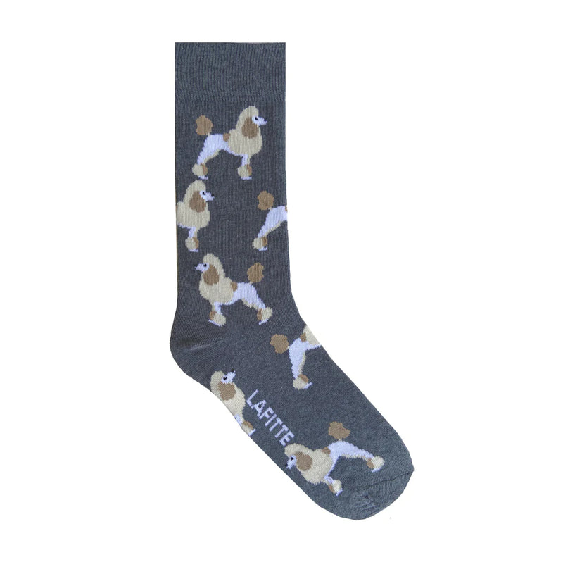Grey Poodle Unisex Socks