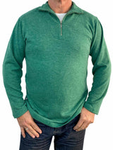 Norfolk Green 1/2 Zip Polo