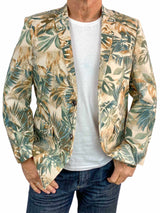 Tropical Hawaiian Jacket - Green/Taupe