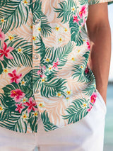 Aloha Hawaiian Cotton S/S Shirt - Peach