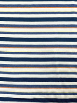 Alps Striped Cotton L/S Tee - Blue/White/Orange