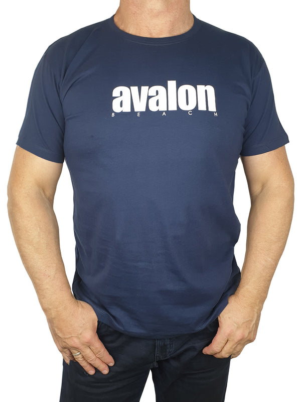 Avalon Navy Printed T-Shirt