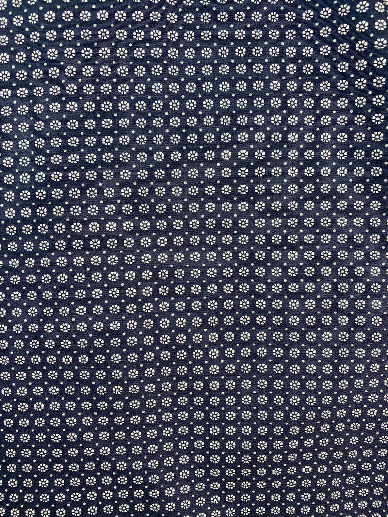 Bath Geometric Cotton L/S Shirt - Navy