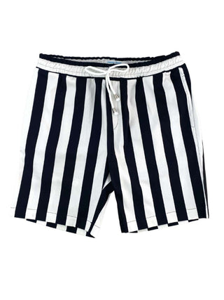 Beetlejuice Stripe Cotton Short - Black/White