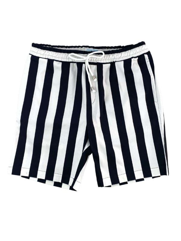 Beetlejuice Stripe Cotton Short - Black/White