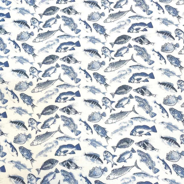 Bluefin Abstract Cotton/Rayon S/S Shirt - Blue
