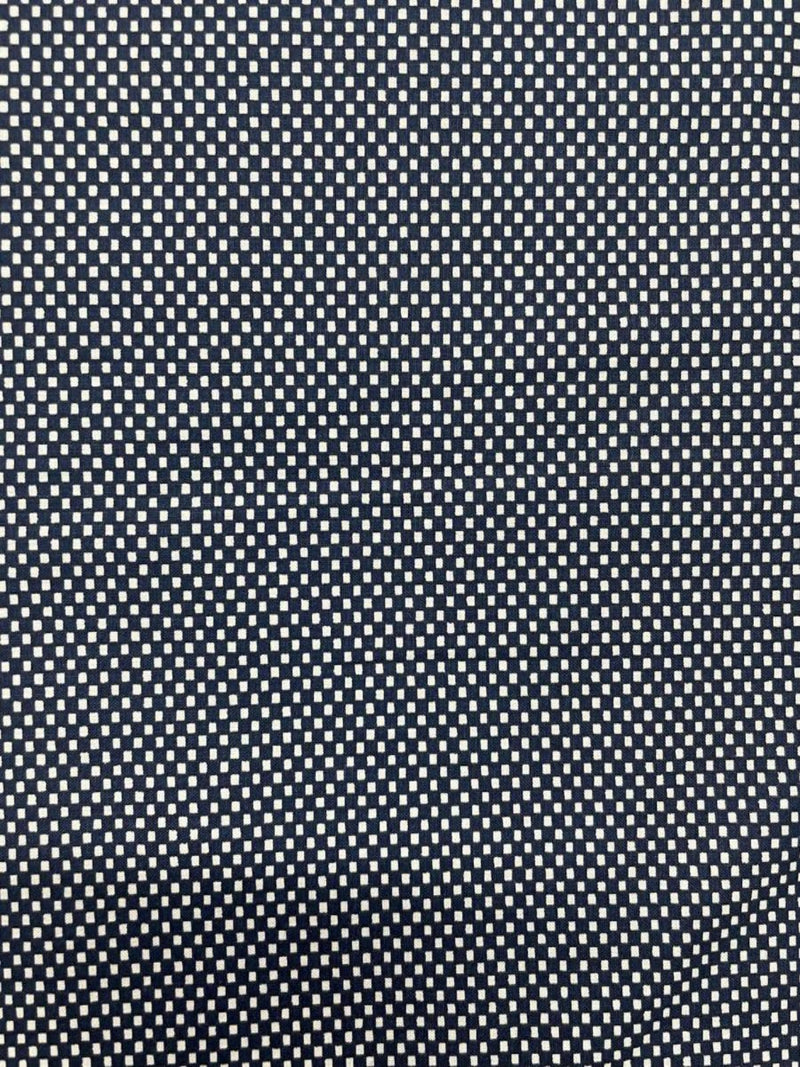 Chess Geometric Cotton L/S Big Mens Shirt - Black/White