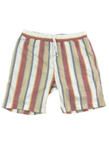 Colombia Stripe Cotton Short - Red/Yellow