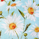 Daize Floral Cotton/Linen S/S Shirt - Blue