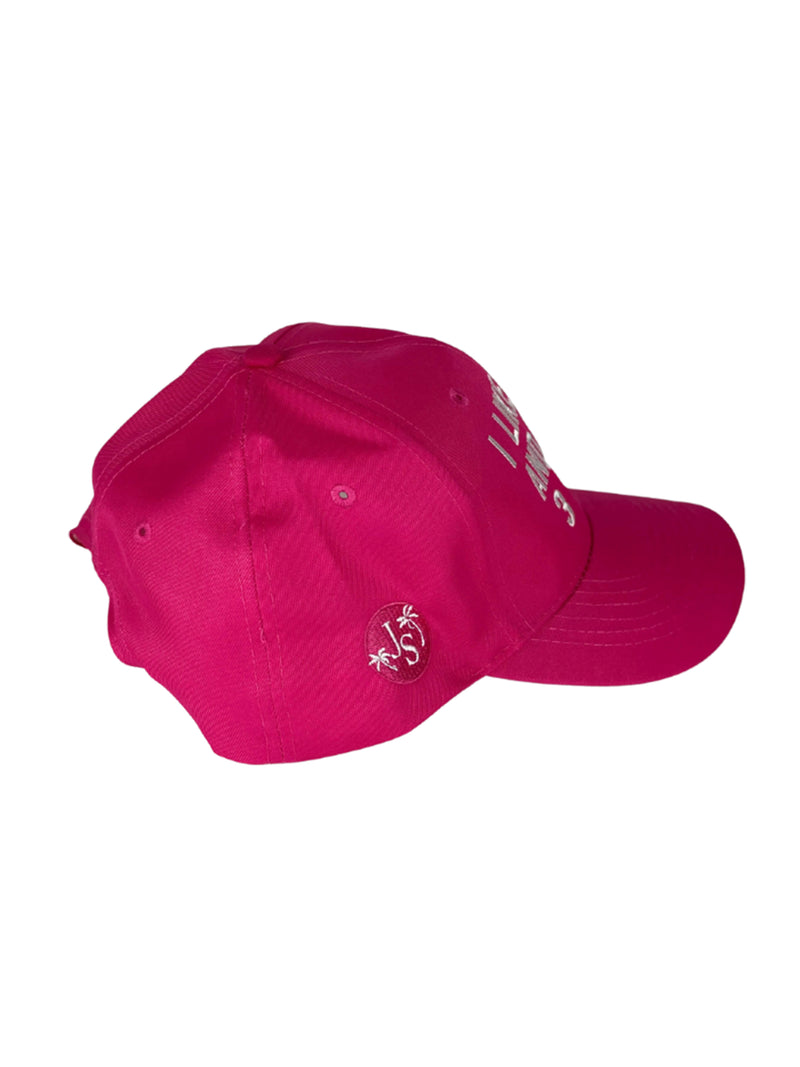 I Like Dogs Unisex Cotton Cap - Hot Pink