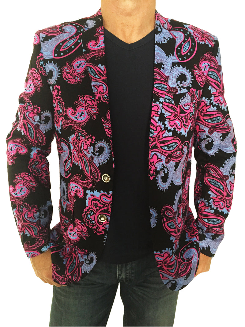 Dragon Paisley Jacket - Pink/Purple