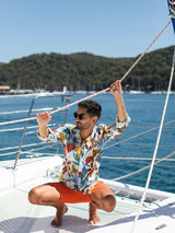 Florida Hawaiian Cotton L/S Shirt - Multi