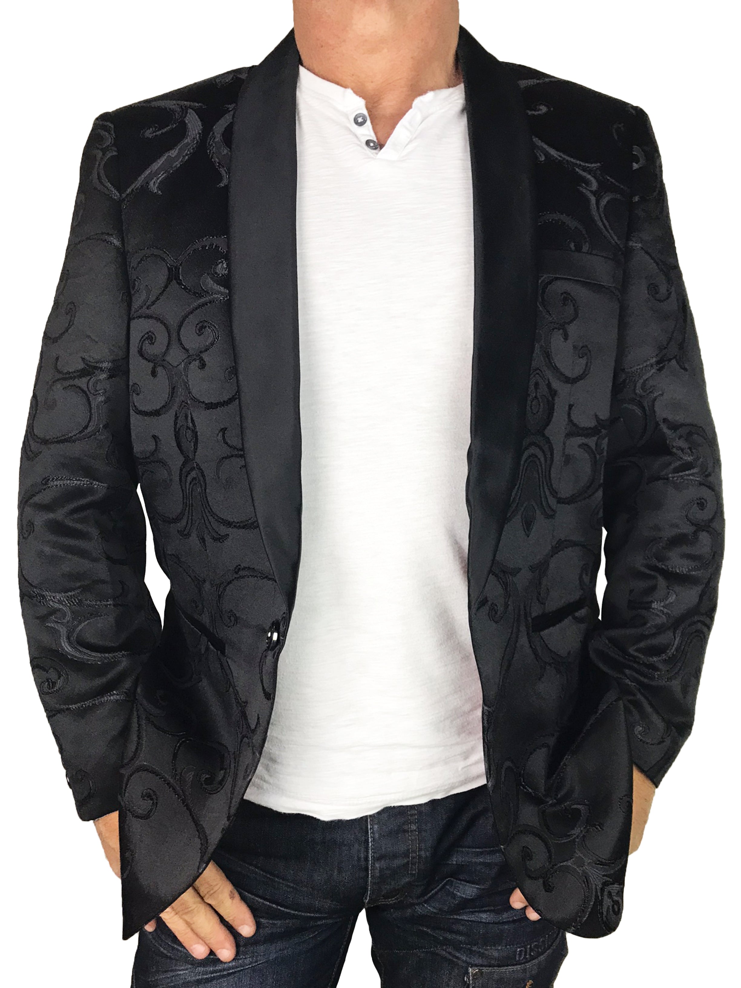 Fontaine Abstract Jacket - Black