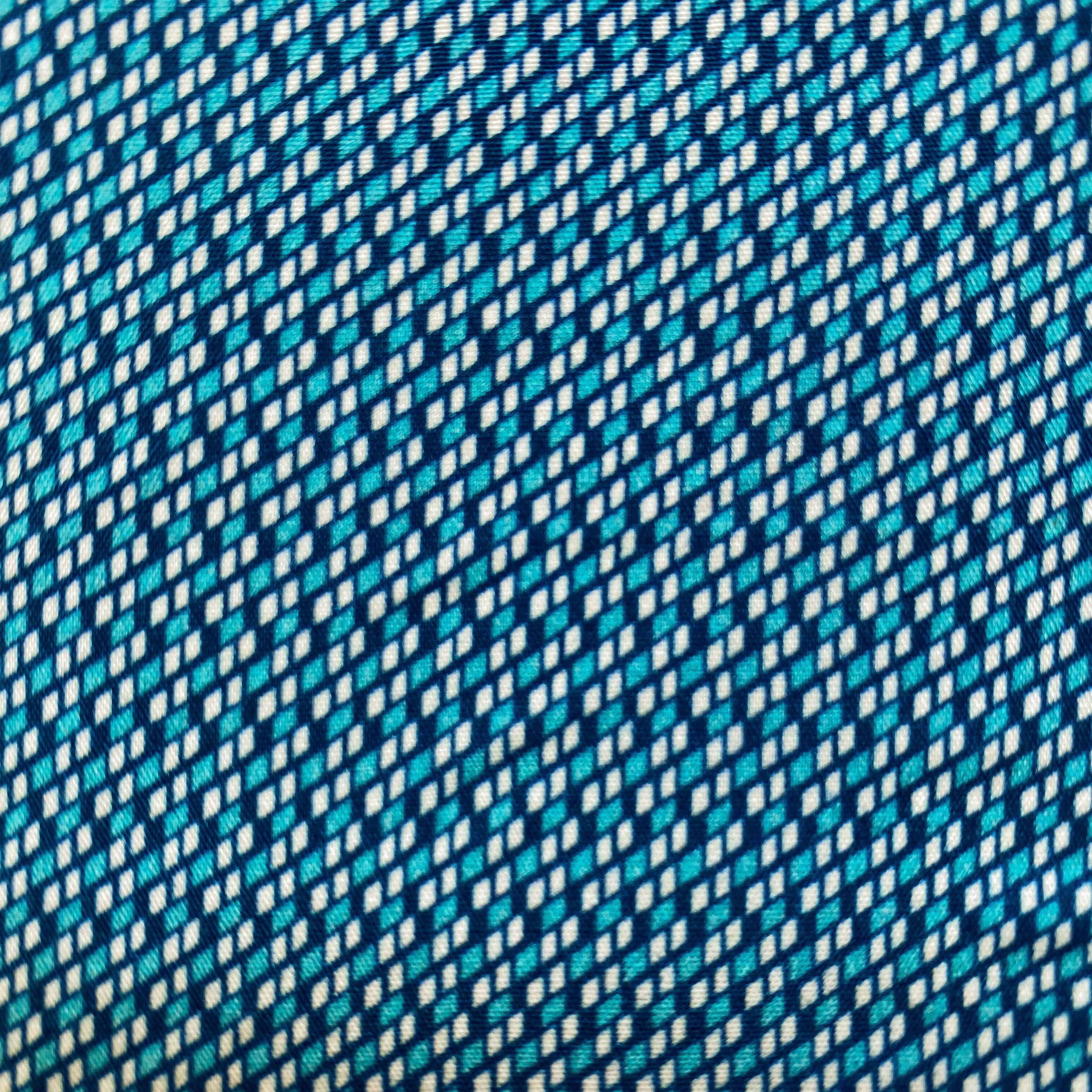 Geo Geometric Cotton L/S Shirt - Blue