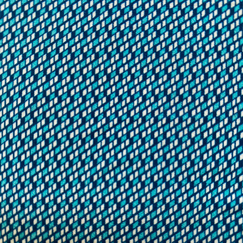 Geo Geometric Cotton L/S Shirt - Blue
