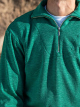 Norfolk Green 1/2 Zip Polo