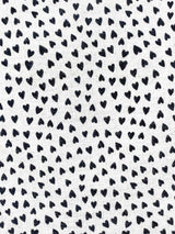 Hearts Abstract Cotton Boxer Short - White/Black