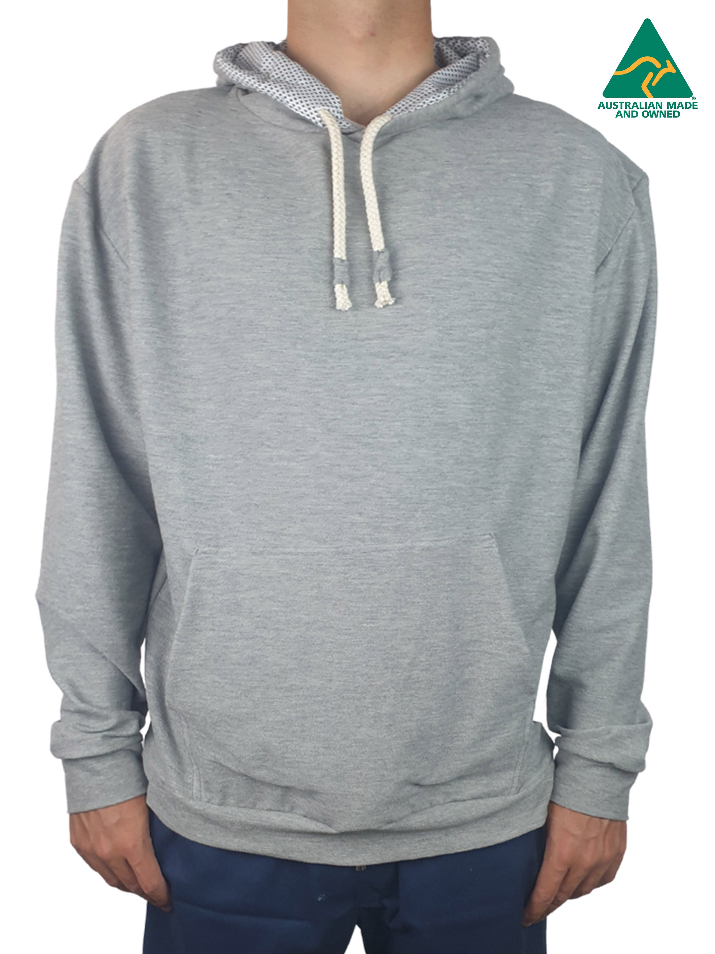 Grey Cotton Hoodie