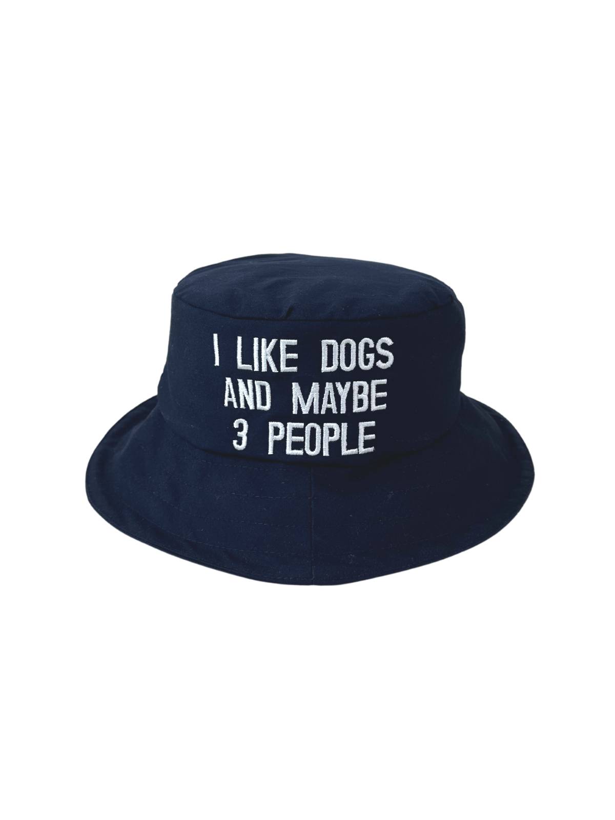 I Like Dogs Bucket Hat - Navy