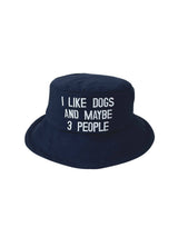 I Like Dogs Bucket Hat - Navy